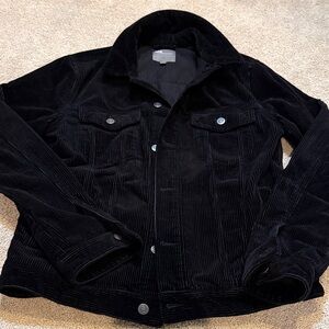ASOS Black Corduroy Shirt Jacket